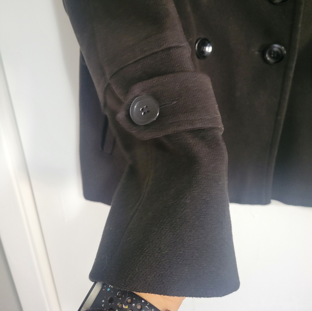 Attention  Black PeaCoat - Picture 3 of 10